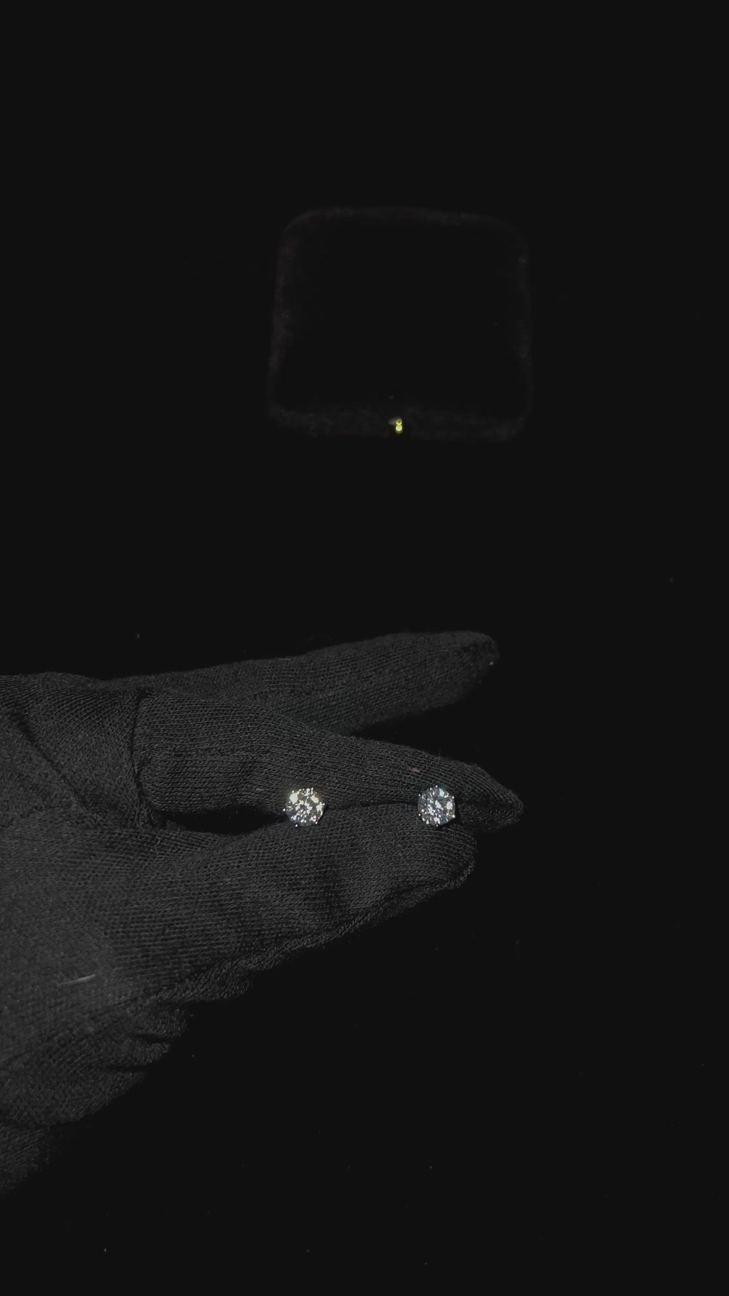 Moissanite Diamond Stud Earrings 6.5mm