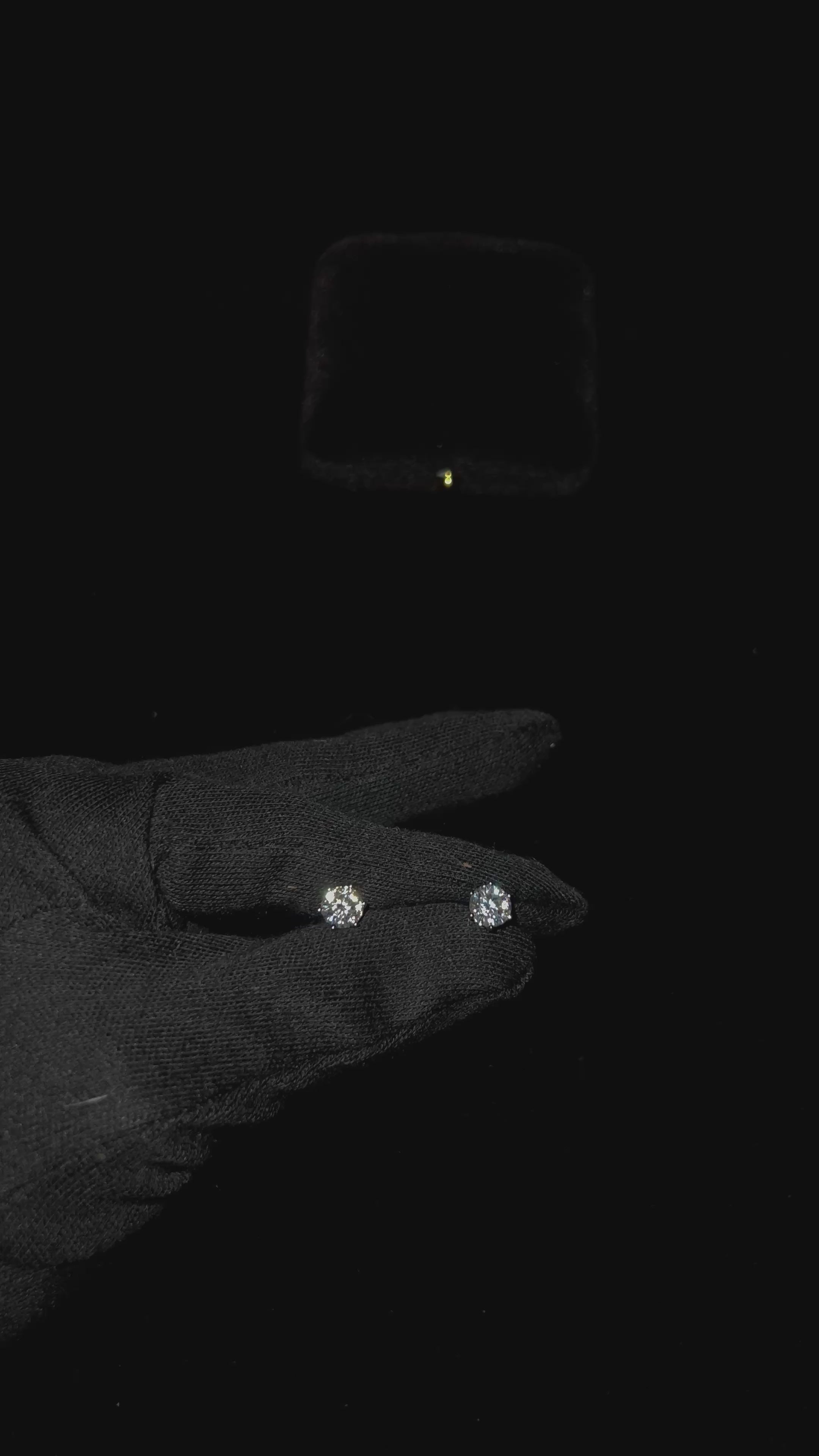 Moissanite Diamond Stud Earrings 6.5mm